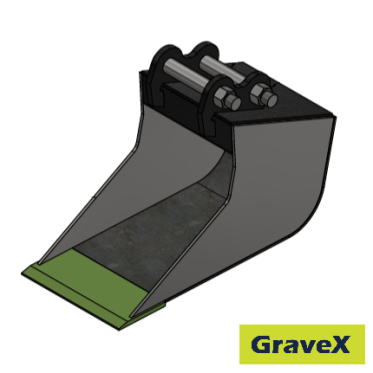 GraveX -  Sm&aring; skovle til 600-900 kg maskine