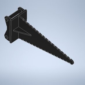 Rodsav med savblad i Hardox stl S30/150