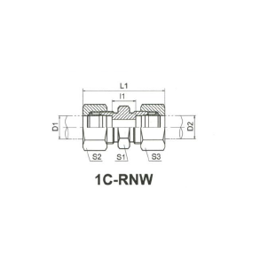 Brystnippel med skreringe M14x 1.5/M14x1.5
