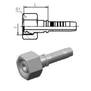 Indstik lige nippel M14x1.5, 1/4