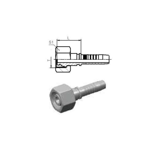 Indstik lige nippel M14x1.5, 1/4" slange