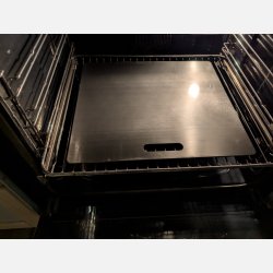 Bagestl rustfri 370mm x 330mm 2 sort.