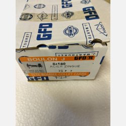 Brddebolt M 8X180 DIN 603 FZB 