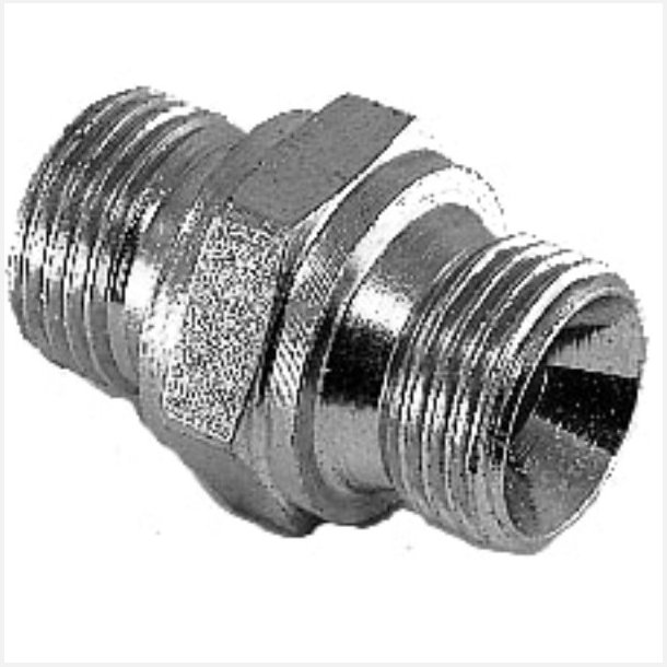 Brystnippel G1/4"-G1/4" BSP 1mm hul