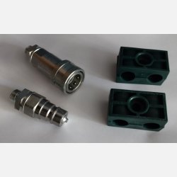 3/8" Hydrauliske hurtigkoblinger til Everun Mtech10 - kit med han og hun kobling