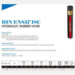 Hydraulikslange DIN EN857 1SC 1/4" 10m