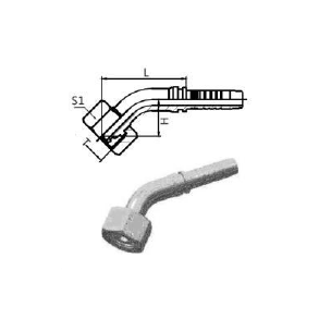Indstik 45gr M14x1.5 omlber, 1/4
