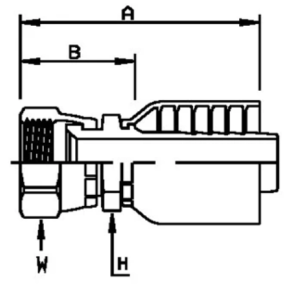 Parker 10648 slange 1/2