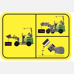 EL-Minilsser Everun ER08E med hydrostatisk fremdrift 800 kg lfteevne