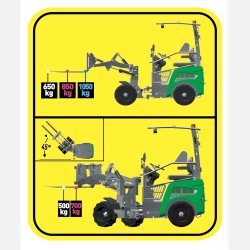 EL-Minilsser Everun ER08E med hydrostatisk fremdrift 800 kg lfteevne