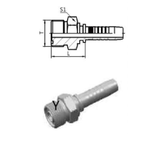 Indstik ORFS lige nippel 13/16