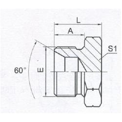 Prop udv 6 kant G1/4" BSP