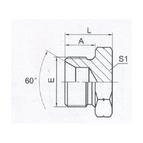 Prop udv 6 kant G3/8 BSP