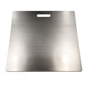 Bagestl rustfri 370mm x 330mm 2 sort.