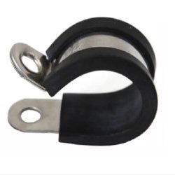 Gummiforet slangeklemme 15 slange