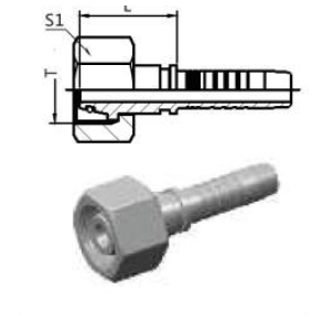 Indstik lige omlber M14x1.5, 1/4