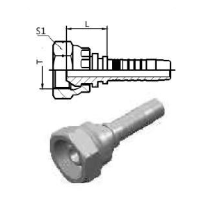 Indstik BSP lige omlber G1/4