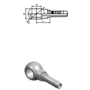 Banjo indstik for M14, 1/4