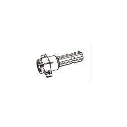 PTO adaptor hun 1 3/8" z6- han 1 1/8" z6 med bolt