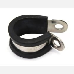 Gummiforet slangeklemme ABA 19,0 mm