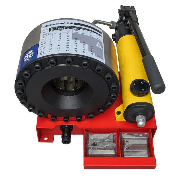 Semi-professionel hydraulikslange presse til 1/4"-1/2" slanger 