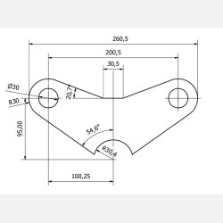 Skifteplade til S30/150 skifte til 60 rr