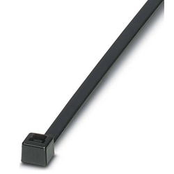 Fede strips /  Brede kabelstrips / kabelbinder 12 x 1000 mm, Sort, 100 stk