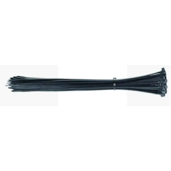 Fede strips /  Brede kabelstrips / kabelbinder 12 x 1000 mm, Sort, 100 stk